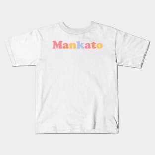 Mankato Pastel Letters Kids T-Shirt